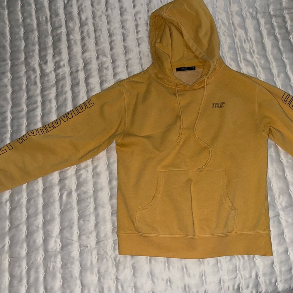 Obey Worldwide Yellow Hoodie